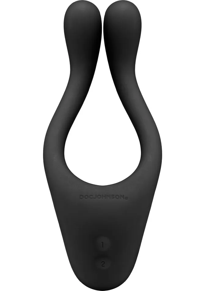 Anal Tryst Tryst Rechargeable Multi Erogenous Zone Silicone Massager Black