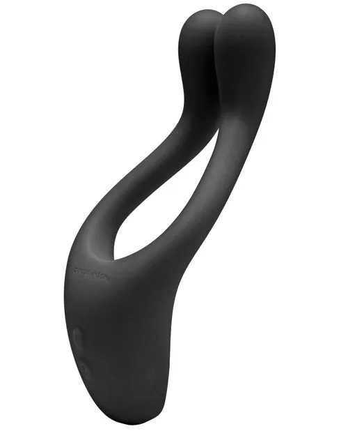 Anal Tryst Tryst Rechargeable Multi Erogenous Zone Silicone Massager Black