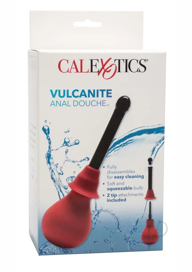 Anal Vulcanite Anal Douche Red and Black Water Systems