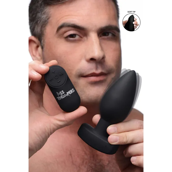 Ass Thumpers Anal The Taper 10X Smooth Silicone Remote Control Vibrating Butt Plug