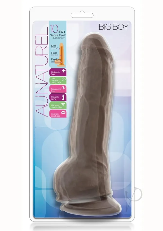 Au Naturel Female Sex Toys Au Naturel Big Boy Dildo with Balls 10in Chocolate Au Naturel Female Sex Toys Au Naturel Big Boy Dildo with Balls 10in Chocolate