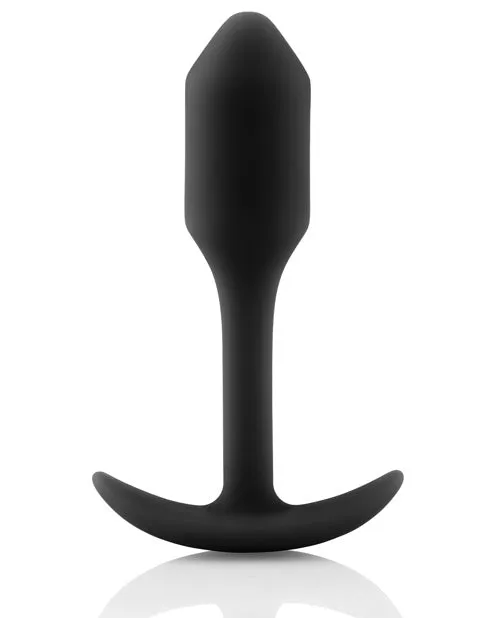 B Vibe Anal BVibe Snug Plug 1 Silicone Weighted Butt Plug Black