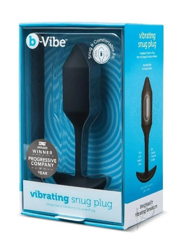 BVibe Vibrating Snug Plug 2 Rechargeable Silicone Anal Plug Black B Vibe Anal BVibe Vibrating Snug Plug 2 Rechargeable Silicone Anal Plug Black B Vibe Anal