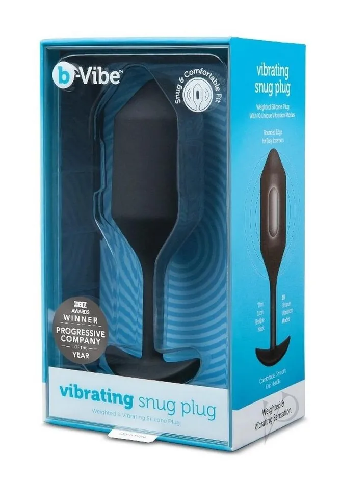 BVibe Vibrating Snug Plug 4 Rechargeable Silicone Anal Plug Black B Vibe Anal BVibe Vibrating Snug Plug 4 Rechargeable Silicone Anal Plug Black B Vibe Anal