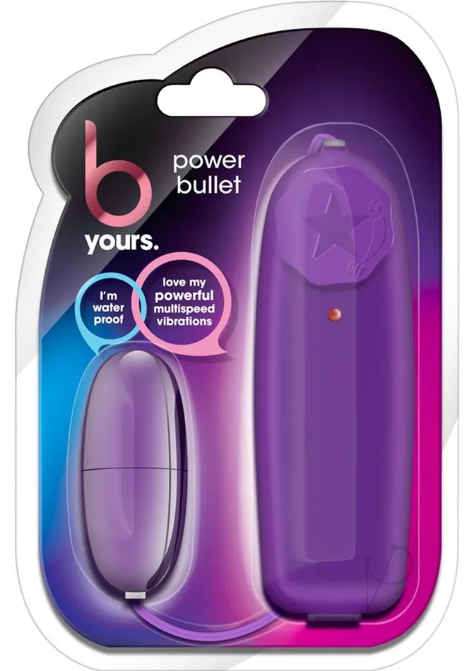 B Yours Female Sex Toys B Yours Power Bullet with Wired Remote Control Purple B Yours Female Sex Toys B Yours Power Bullet with Wired Remote Control Purple