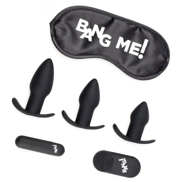 Backdoor Adventure Remote Control 3 Piece Butt Plug Vibe Kit Bang Anal