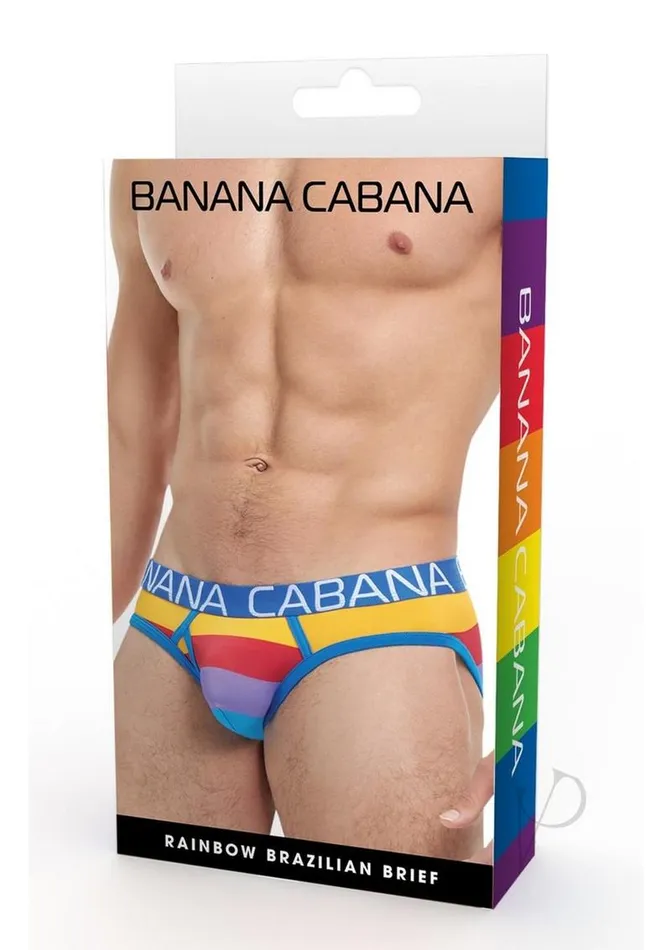Banana Cabana Brief MediumLarge Rainbow Banana Cabana Female Sex Toys
