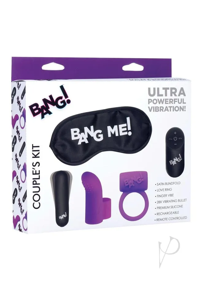 Bang Anal Bang Couples Love Ring Kit set of 4 Purple