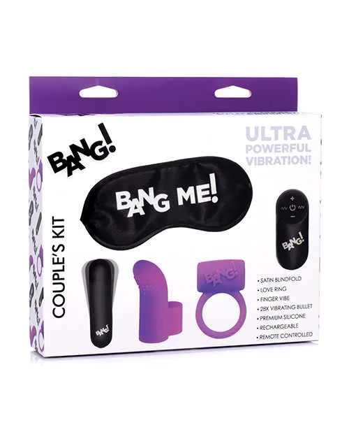 Bang Anal Bang Couples Love Ring Kit set of 4 Purple