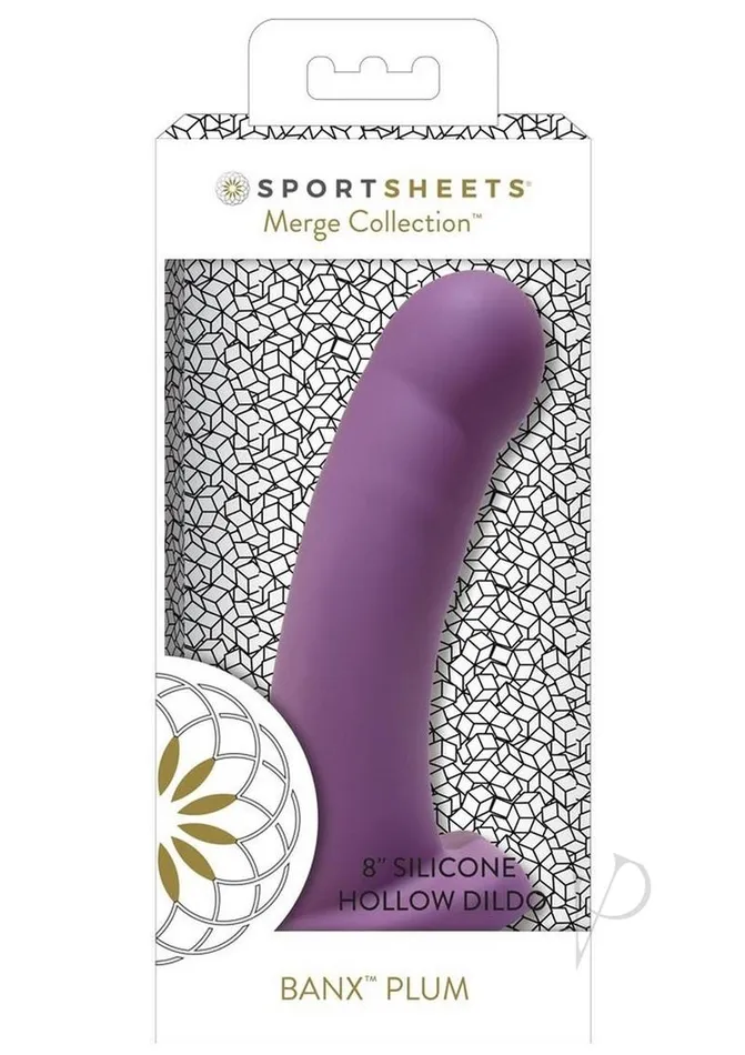 Banx Hollow Dildo 8in Plum Sportsheets Female Sex Toys
