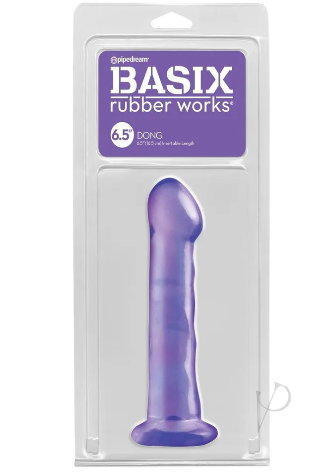 Basix Rubber Works Dildos Basix Rubber Works 65 Dong Purple