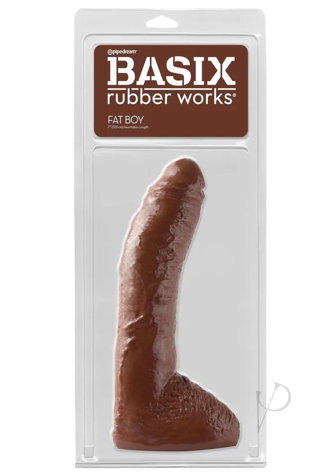 Basix Rubber Works Dildos Basix Rubber Works Fat Boy Dong 10in Chocolate