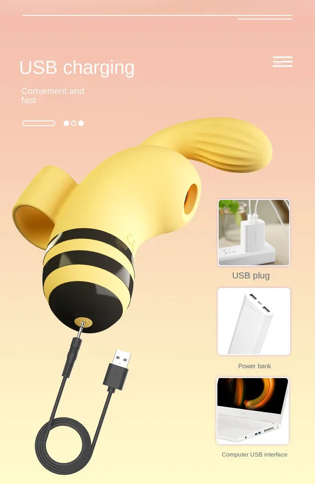 Bee Clitoral Suction Finger Vibrator Wild Night Fantasies Female Sex Toys