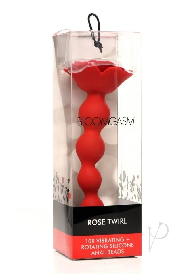 Bloomgasm Rose Twirl Rechargeable Silicone Rotating Anal Beads Red Bloomgasm Anal Bloomgasm Rose Twirl Rechargeable Silicone Rotating Anal Beads Red Bloomgasm Anal
