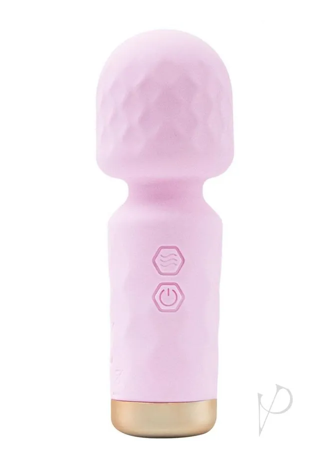 Bms Factory Female Sex Toys MLady Rechargeable Silicone Mini Vibrating Wand Pink