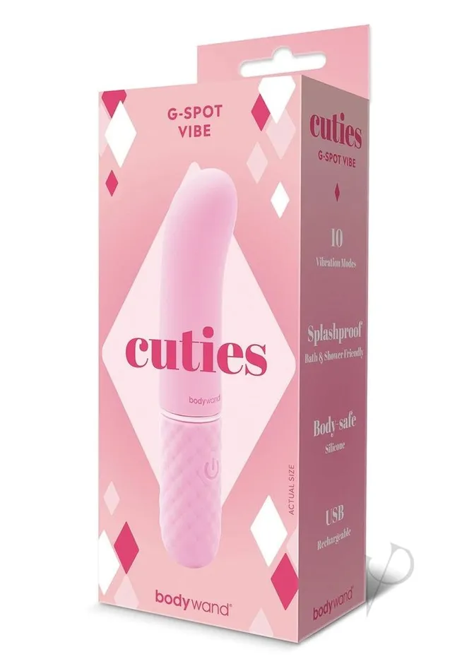 Bodywand Cuties Mini G Rechargeable Silicone Vibrator Pink Bodywand Vibrators Bodywand Cuties Mini G Rechargeable Silicone Vibrator Pink Bodywand Vibrators
