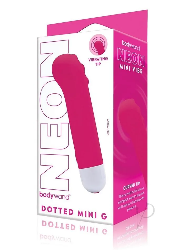 Bodywand Female Sex Toys Bodywand Dotted Mini G Rechargeable Silicone Vibrator Neon Pink Bodywand Female Sex Toys Bodywand Dotted Mini G Rechargeable Silicone Vibrator Neon Pink