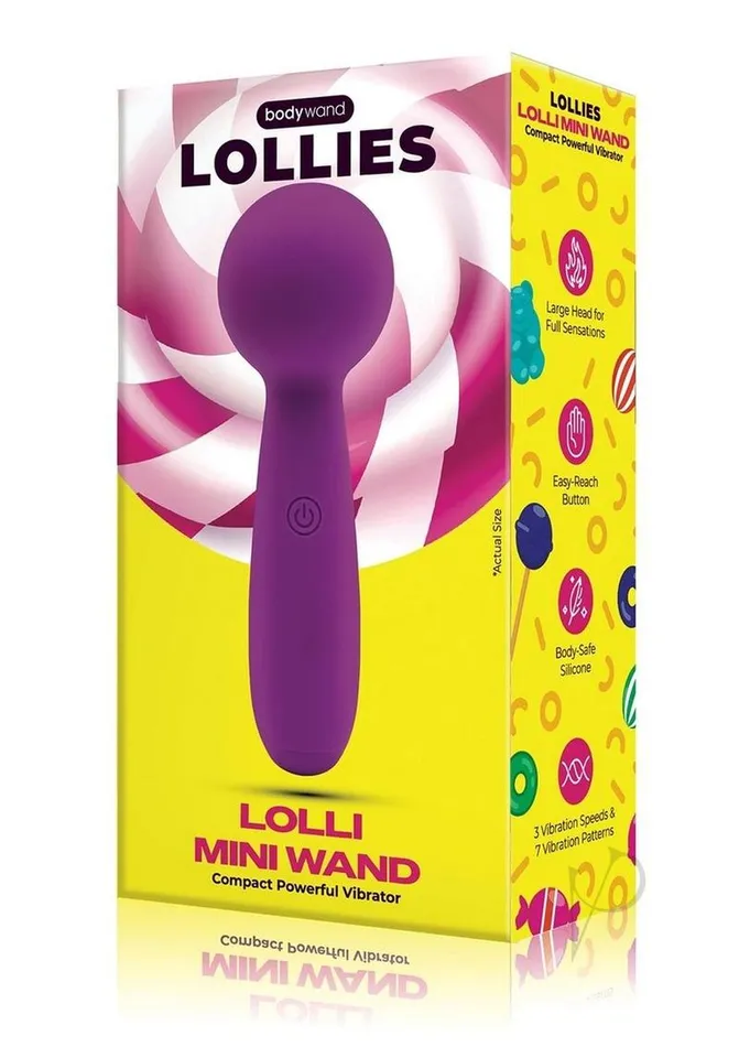 Bodywand Mini Lollies Rechargeable Silicone Mini Vibrator Purple Bodywand Female Sex Toys Bodywand Mini Lollies Rechargeable Silicone Mini Vibrator Purple Bodywand Female Sex Toys