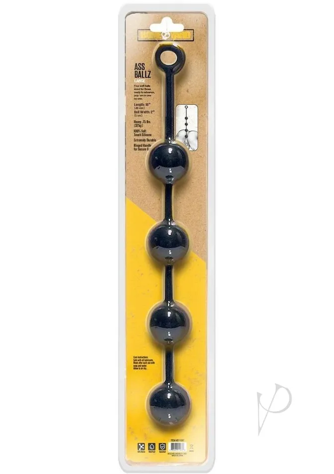 Boneyard Anal Boneyard Ass Ballz Silicone Anal Beads Large Black Boneyard Anal Boneyard Ass Ballz Silicone Anal Beads Large Black
