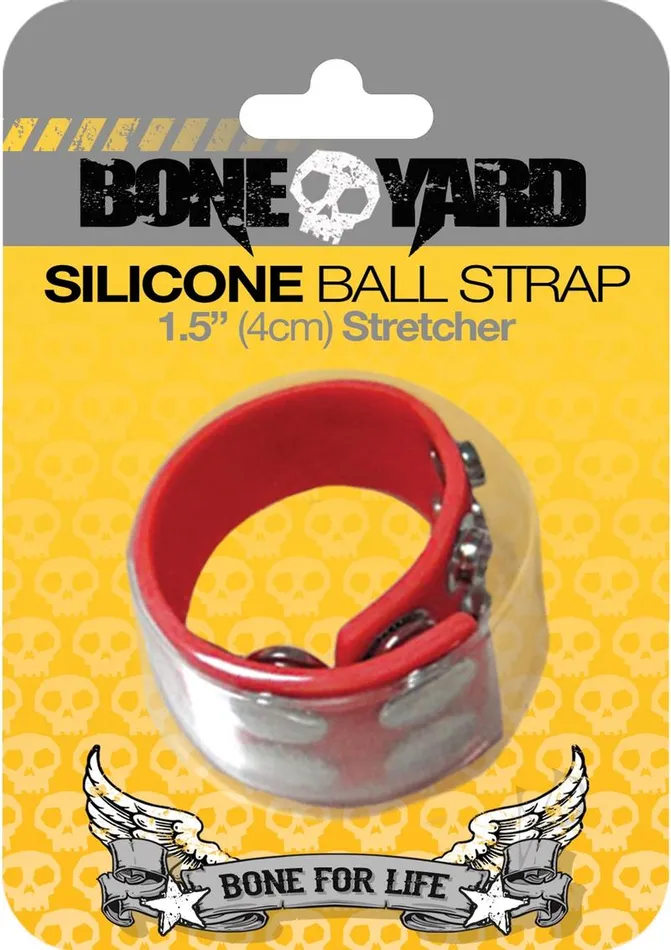 Boneyard Boneyard Silicone Ball Strap 15in Stretcher Red Anal