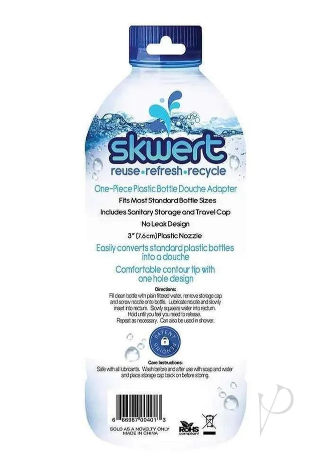 Boneyard Skwert Enema Adapter Blue Boneyard Vibrators