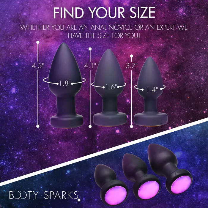Booty Sparks Male Sex Toys 7X Light Up Rechargeable Anal Plug