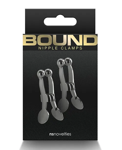 Bound Nipple Clamps C1 Gunmetal Gray Bound Nipple Clitoral Toys Bound Nipple Clamps C1 Gunmetal Gray Bound Nipple Clitoral Toys