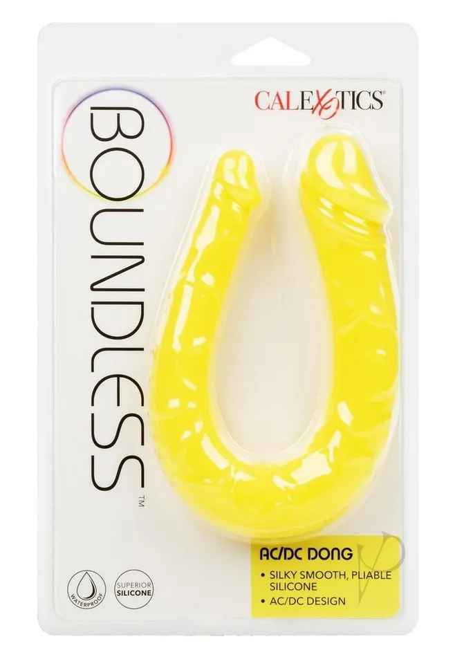 Boundless Dildos Boundless ACDC Silicone Bendable Double Dong Yellow