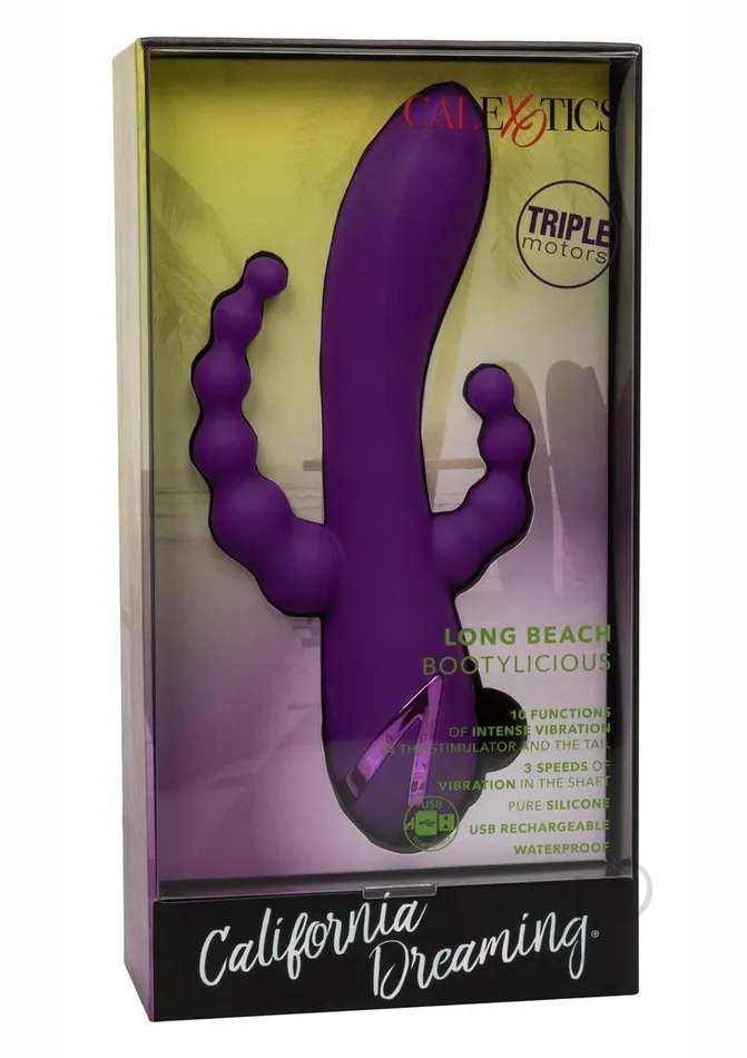 California Dreaming Vibrators California Dreaming Long Beach Bootylicious Rechargeable Silicone Dual Penetrating Rabbit Vibrator Purple California Dreaming Vibrators California Dreaming Long Beach Bootylicious Rechargeable Silicone Dual Penetrating Rabbit Vibrator Purple