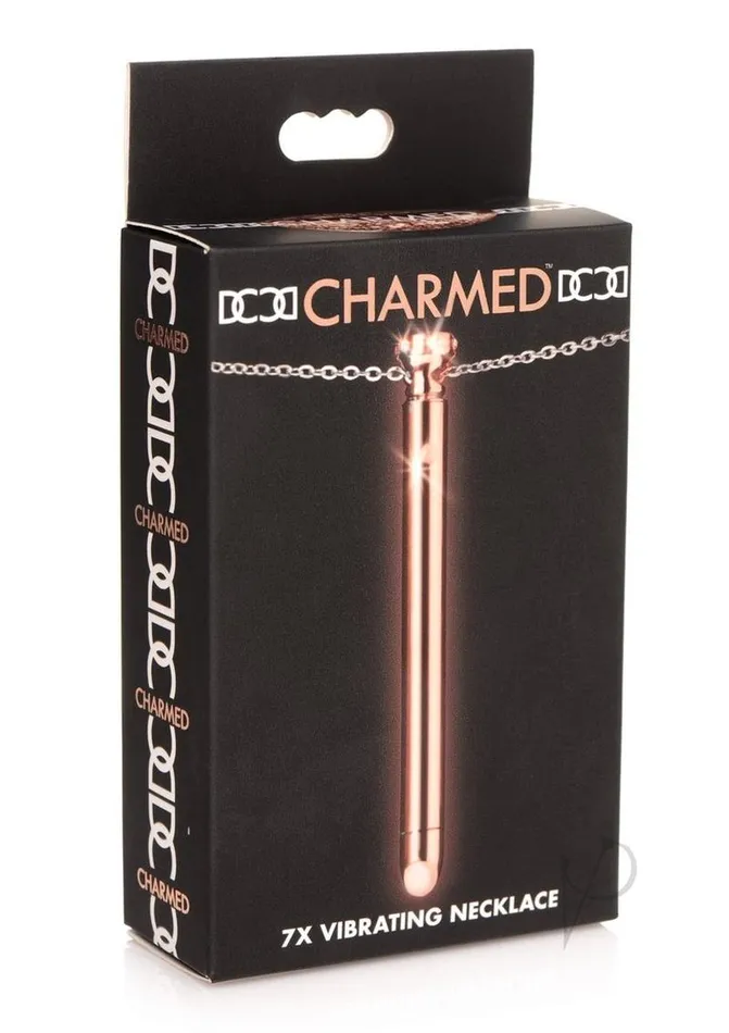 Charmed Rechargeable Stainless Steel 7X Vibrating Necklace Rose Gold Charmed Female Sex Toys Charmed Rechargeable Stainless Steel 7X Vibrating Necklace Rose Gold Charmed Female Sex Toys