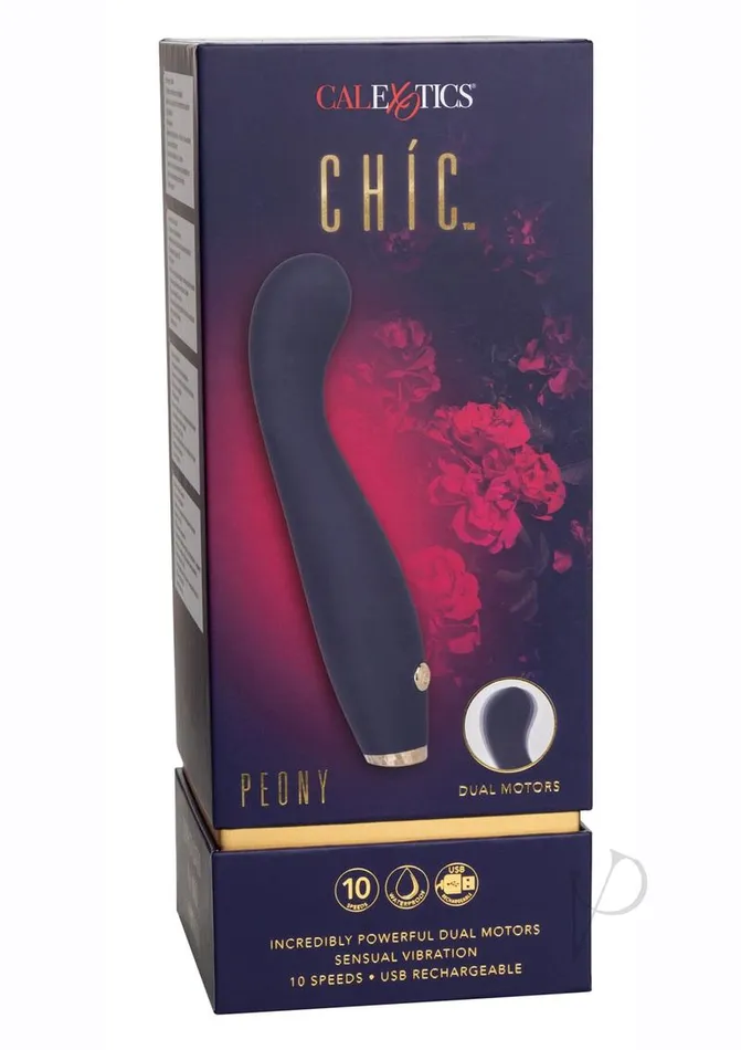 Chic Peony Rechargeable Silicone GSpot Vibrator Blue Chic Female Sex Toys Chic Peony Rechargeable Silicone GSpot Vibrator Blue Chic Female Sex Toys