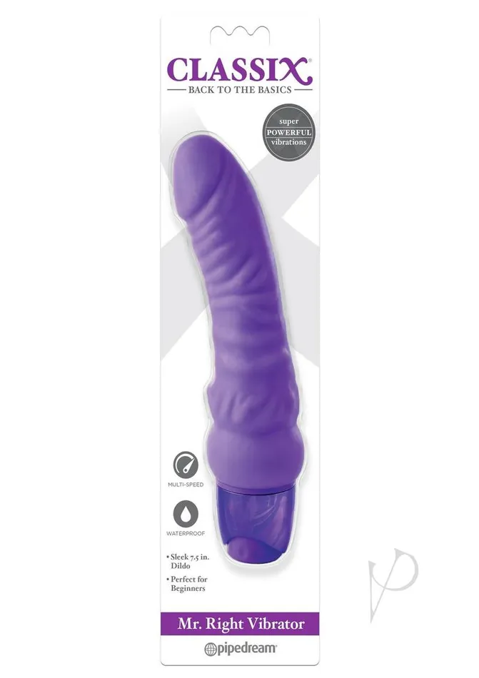 Classix Vibrators Classix Mr Right Vibrator Purple