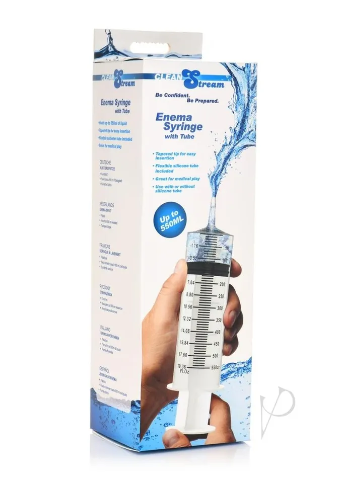 Cleanstream CleanStream Enema Syringe with Tube 550ml Clear Male Sex Toys