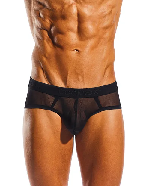 Cocksox Female Sex Toys Cocksox Mesh Contour Pouch Sports Brief Nero M