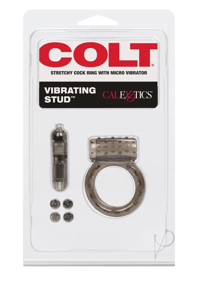 Colt Male Sex Toys COLT Vibrating Stud Cock Ring Black