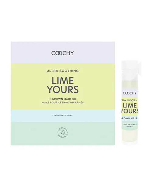 COOCHY LIME YOURS Ultra Soothing Ingrown Hair Oil 06 oz2 ml Coochy Female Sex Toys COOCHY LIME YOURS Ultra Soothing Ingrown Hair Oil 06 oz2 ml Coochy Female Sex Toys