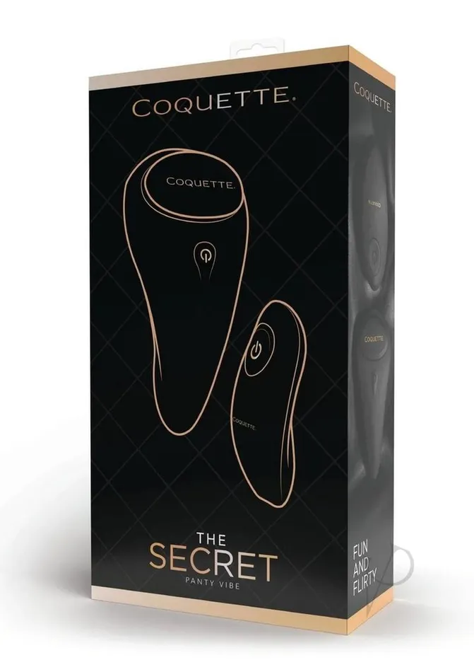 Coquette The Secret Rechargeable Panty Vibe Black Coquette Vibrators