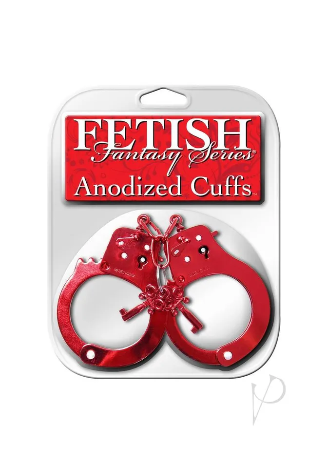 Couples Fetish Fantasy Series Fetish Fantasy Anodized Cuffs Red