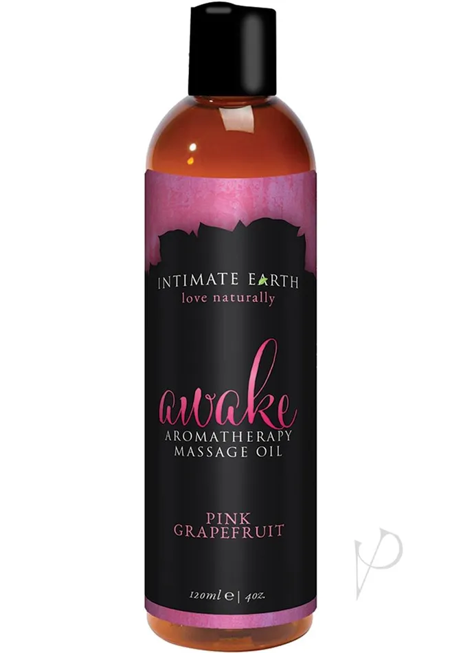 Couples Intimate Earth Intimate Earth Awake Aromatherapy Massage Oil Pink Grapefruit 4oz Couples Intimate Earth Intimate Earth Awake Aromatherapy Massage Oil Pink Grapefruit 4oz
