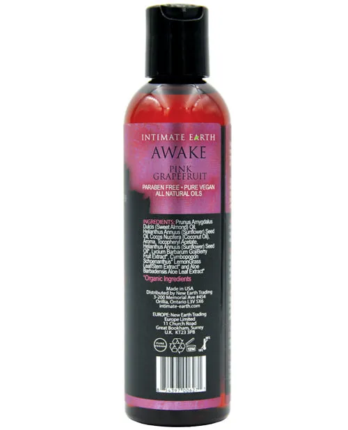 Couples Intimate Earth Intimate Earth Awake Aromatherapy Massage Oil Pink Grapefruit 4oz