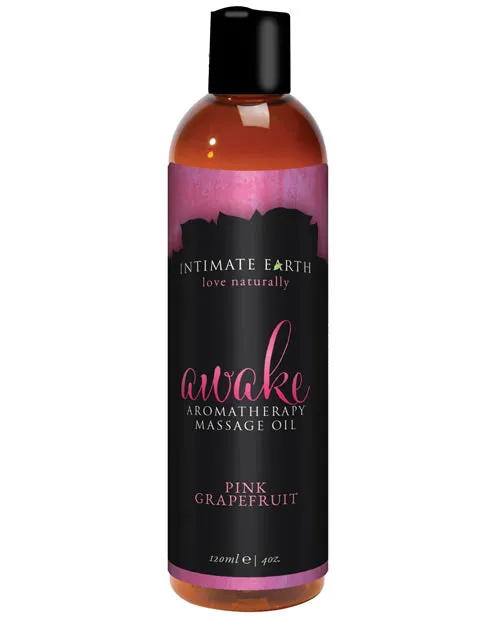 Couples Intimate Earth Intimate Earth Awake Aromatherapy Massage Oil Pink Grapefruit 4oz