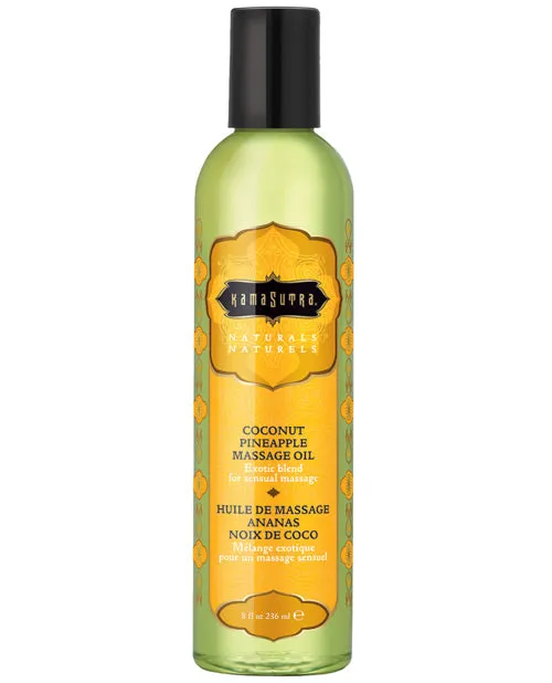 Couples Naturals Massage Oil Kama Sutra Naturals Massage Oil Coconut Pineapple 8oz