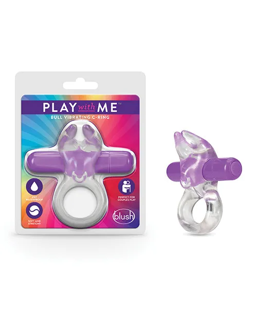 Couples Play With Me By Blush Play with Me Bull Vibrating Cock Ring Purple