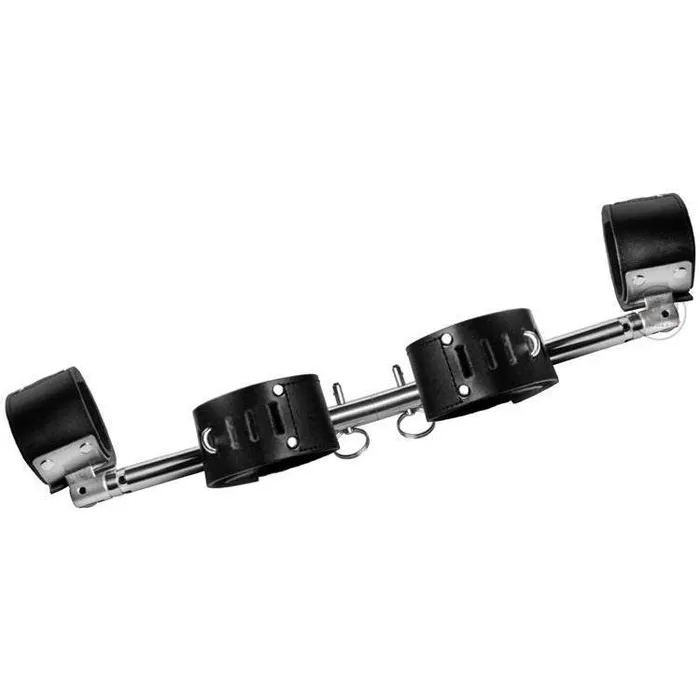 Couples Strict Leather Swiveling Spreader Bar with Cuffs