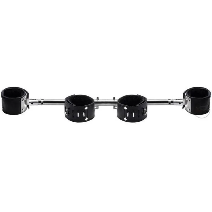 Couples Strict Leather Swiveling Spreader Bar with Cuffs