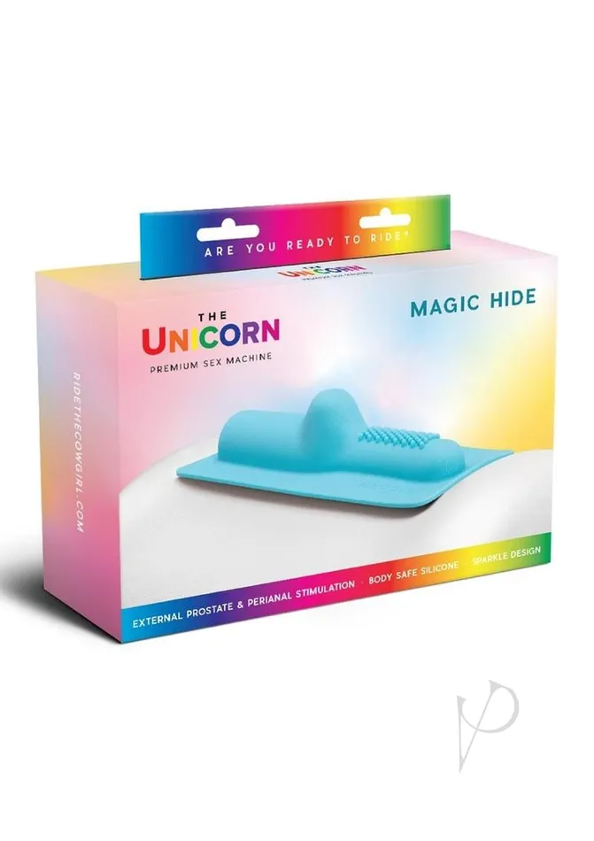 Cowgirl Cowgirl Unicorn Magic Hide Silicone Attachment Blue Vibrators