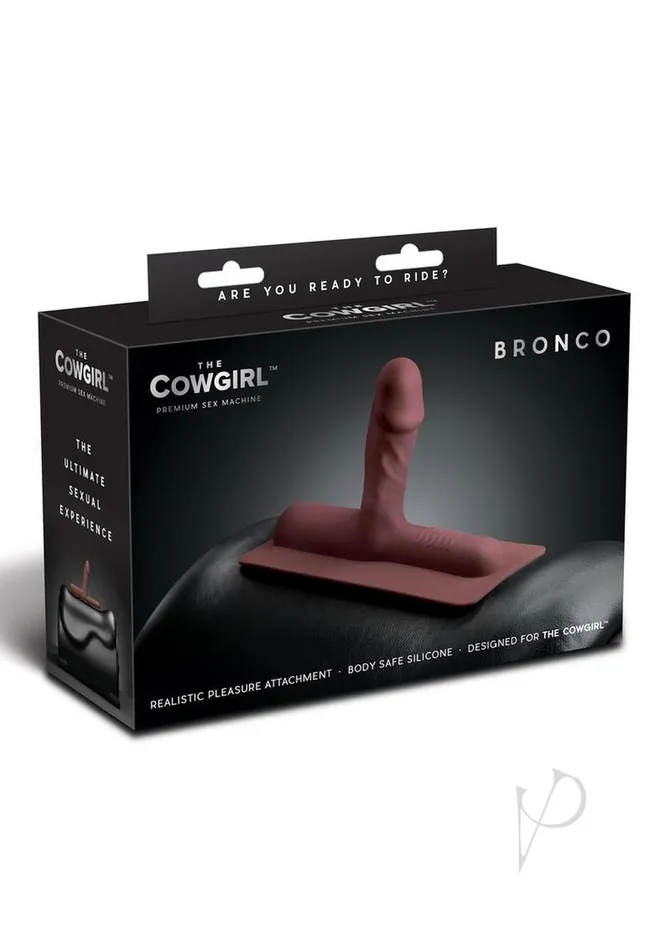 Cowgirl Female Sex Toys Cowgirl Bronco Silicone Attachment Chocolate