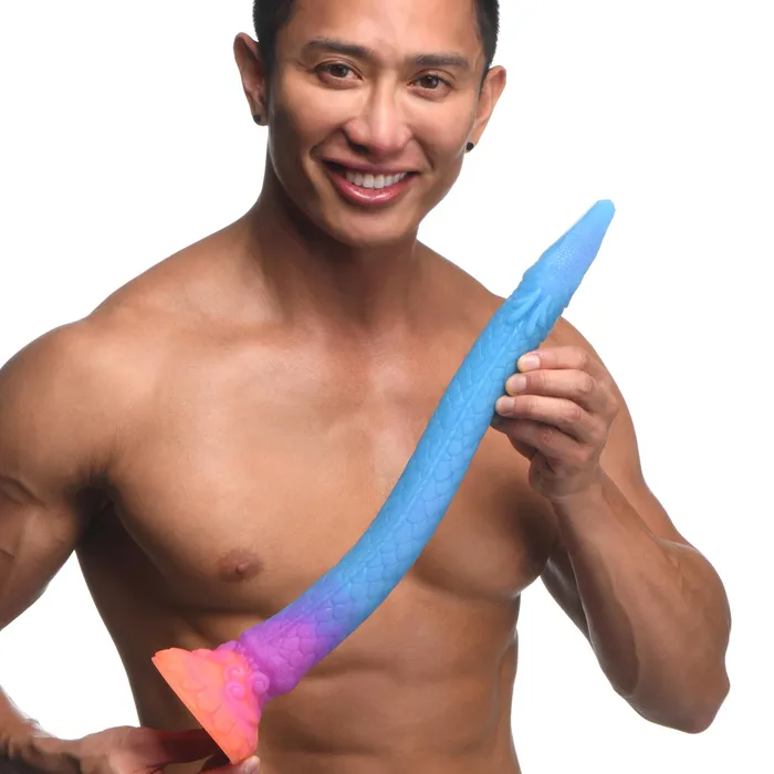 Creature Cocks Dildos Makara GlowintheDark Silicone Snake Dildo