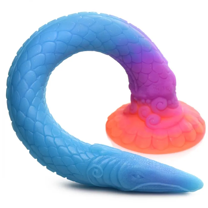 Creature Cocks Dildos Makara GlowintheDark Silicone Snake Dildo