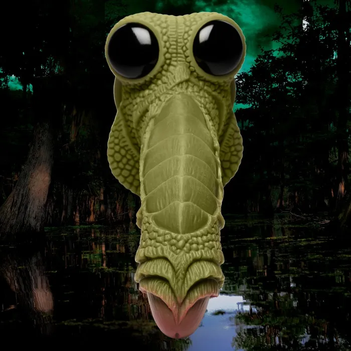 Creature Cocks Dildos Swamp Monster Green Scaly Silicone Dildo